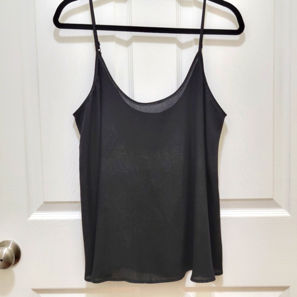 Apt. 9 Black Shimmer Slip Camisole